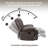 Oversized 44.5"W Upholstered Manual Rocking Recliner-1201779261-1162036823