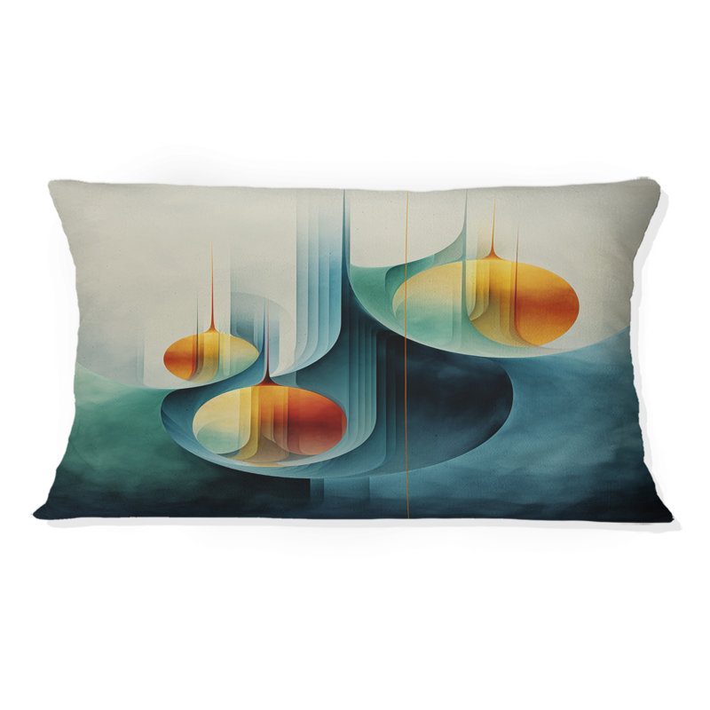 Coussin décoratif géométrique abstrait géométrique V