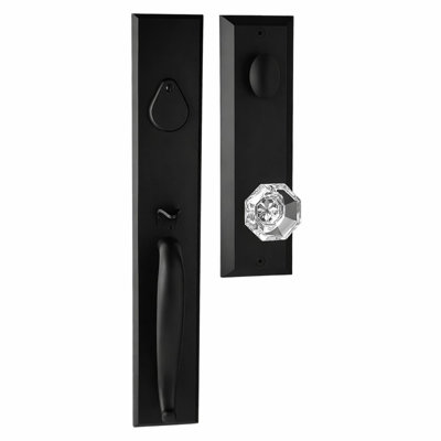 Bravura 980G-925 Active Charleston Handleset with Bancroft Knob in Matte Black