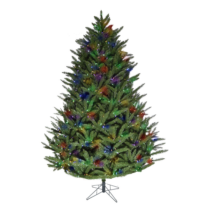Centerville Pine Lighted Artificial Pine Christmas Tree, 7.5' H