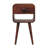 Mini Caramel Curved Bedside With Lower Slot-108808822