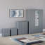 Tayce 4 Piece Bedroom Set (2 Drawer Bedside Chest X2, 5 Drawer Chest, 3 Door 2 Drawer Mirrored Wardrobe)-1050762011