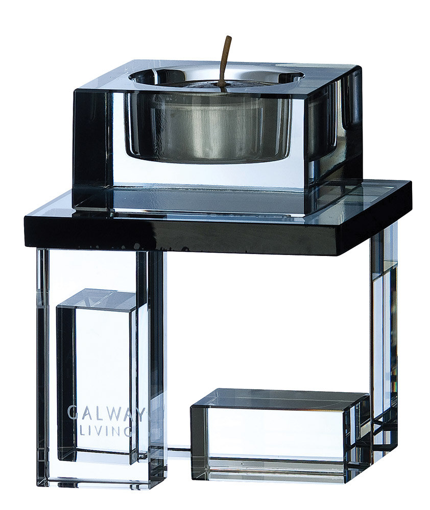 Deco Single Votive Crystal Candleholder