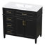 Meuble-lavabo 36 po avec lavabo et rangement polyvalent-1200831786