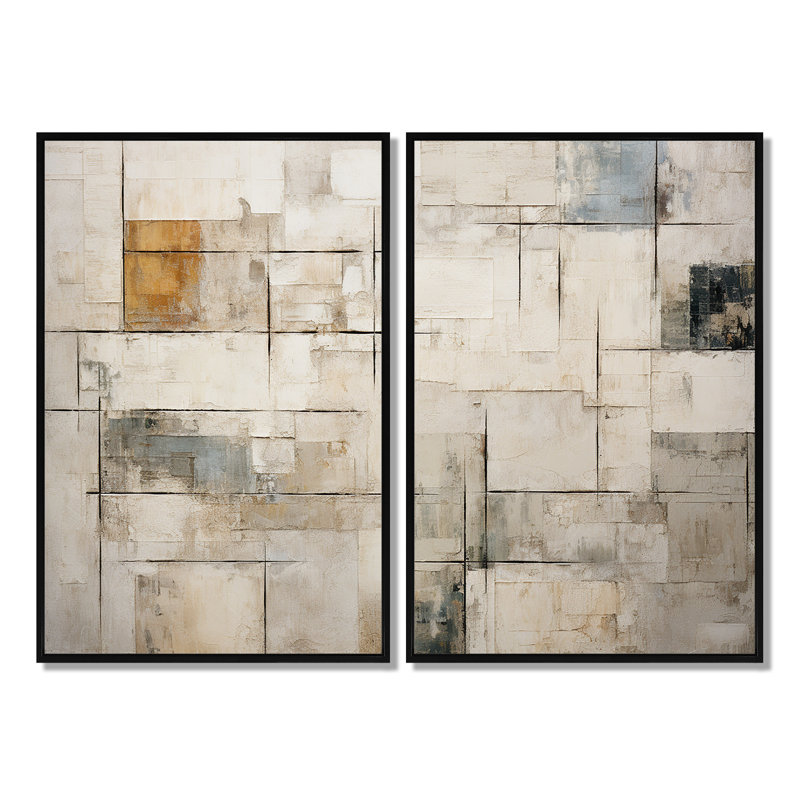Minimalisme beige et or scandinave V - impressions d'art scandinaves sur toile, Black, 36" H x 48" W