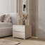 Valles bedside table with two drawers 50 cm cashmere