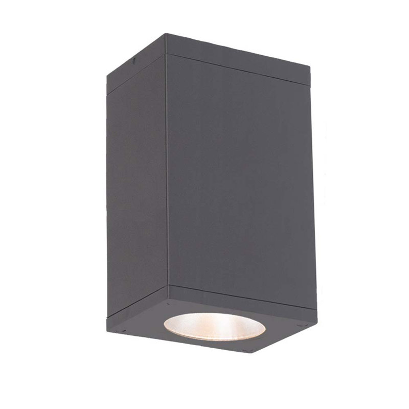 Cube LED Wall Light, 2700K/90 CRI, Graphite, Spot