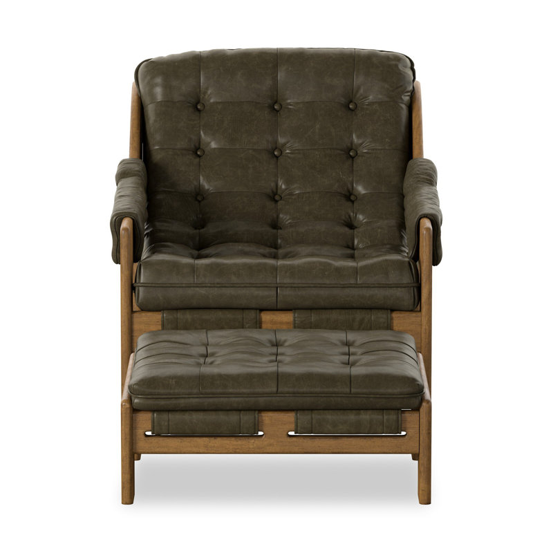 Halston Chair W/Ottoman-Dulane Moss