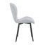 Ensemble de 4 chaises de salle à manger gris clair ergonomiques rembourrées à dossier festonné avec poignée intégrée