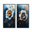 Or et sarcelle pivoine Bloom I - ensemble d'art mural pivoines 2 pièces-1948321482-1948321483-1948321491
