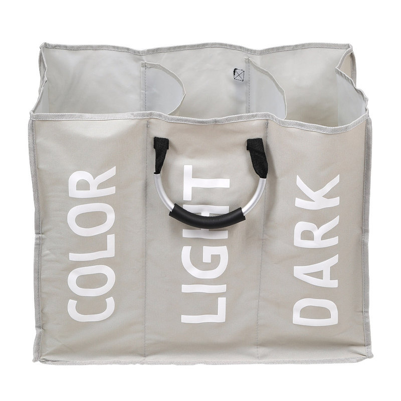 Laundry Basket, Light Grey