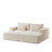Oversized Cloud Plush Corduroy Chaise with 2 Footstools Fluffy Sleeper Loveseat for Living Room-106721577