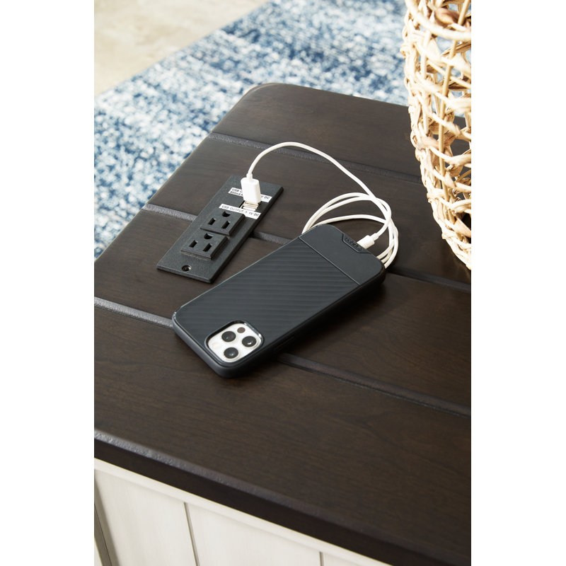 Kimbie 3 - Drawer End Table and Built-In Outlets