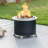 Stainless Steel 22" Low Smoke Fire Pit,Outdoor Wood Burning Smokeless Fire Pit With Cover & Poker-644324726-669992566