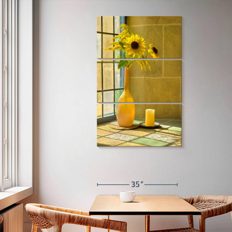 Harnek Sunflower Window, 65" H x 42" W
