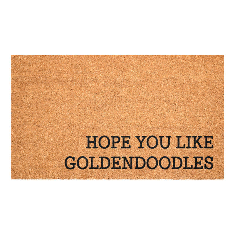 Hope You Like Goldendoodles Doormat, 24"x36", 24" x 36", Goldendoodles