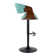 Swivel Upholstered Adjustable Height Counter Stool with Metal Frame