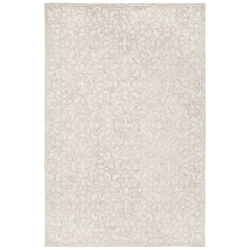 Tapis en laine et coton touffeté à la main Sarina, Rectangle 5 pi x 8 pi