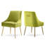Chaise d'appoint rembourrée en velours avec pieds dorés -914484086