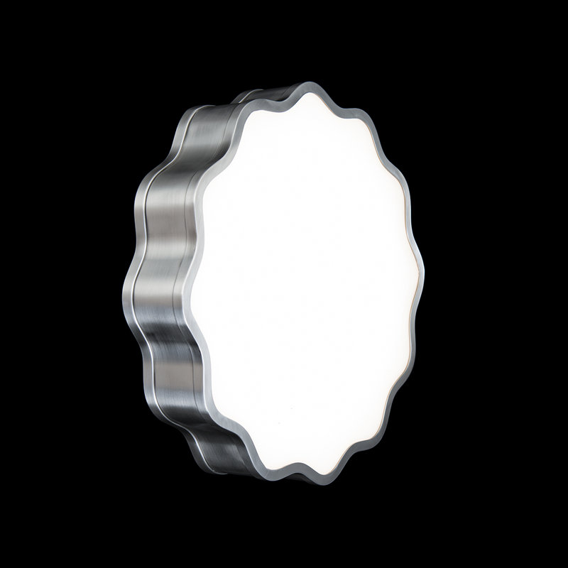 Vaughan 1 - Light 16" LED Flush Mount, Brushed Nickel, 3" H x 20" W x 20" D