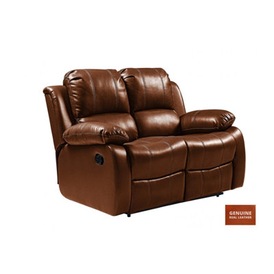 Arberie Top Grain Leather Reclining Sofa