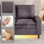 Canapé d'angle modulaire en forme de U 5 places de 120 pouces avec poufs de rangement, haut-parleur Bluetooth, éclairage RVB et station de recharge-1406688843