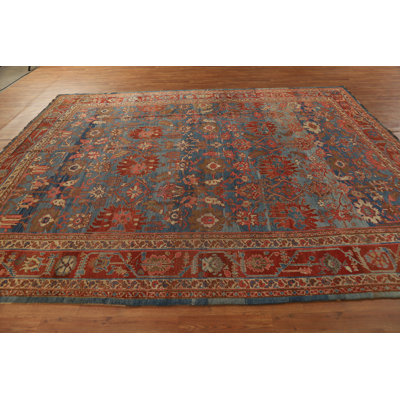 Tapis teinture végétale pré-1900 9 x 11