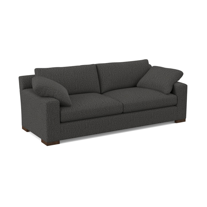 Morgan Sofa, American Walnut, Filigree Ivory 100% Polyester