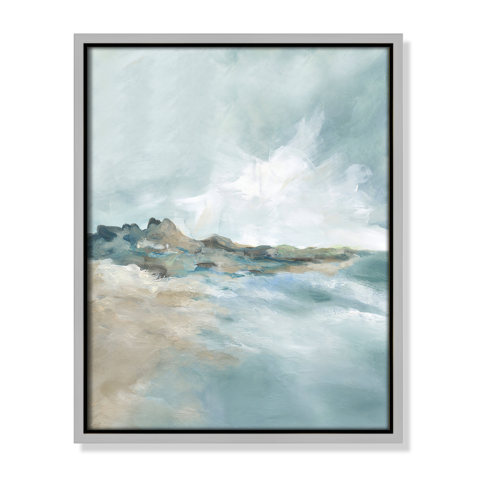 Coralie "Sandpoint" Print by Carol Robinson, Silver, 15.5" H x 12.5" W