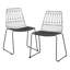 Chaise d'appoint en métal Lillian