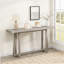 Console de 59,84 po, élégante table d'entrée rectangulaire, console d'extérieur pour patio, table de vestibule robuste, canapé d'entrée, couloir, salon, chambre à coucher et patio, gris-2003797993