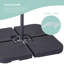 Base de parasol autoportante en plastique