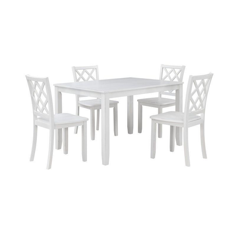 Kaisu Dining Rectangular Dining Set, White