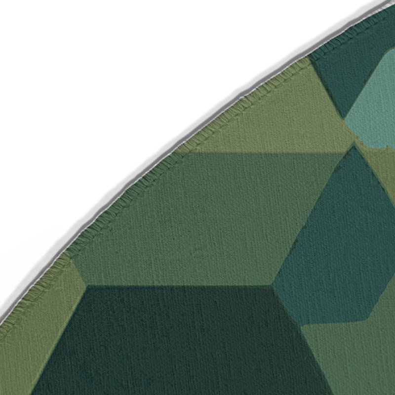 Earth Motif Matrix Indoor And Outdoor Area Rug, Round 5'