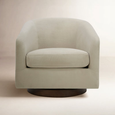 Bennett Upholstered Swivel Barrel Chair (Set of 2)