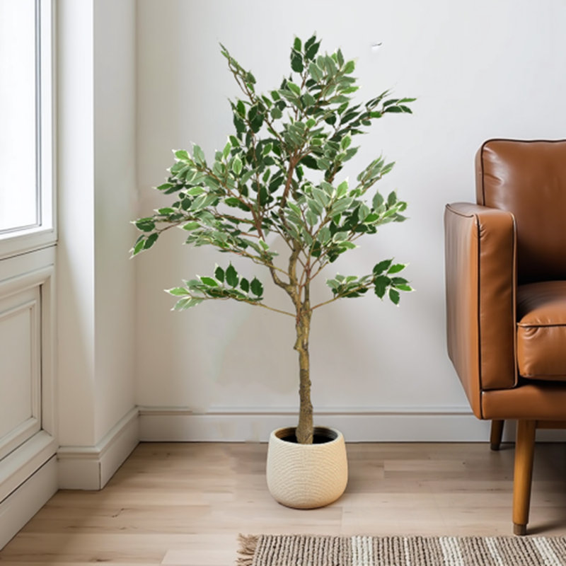 51" Artificial Ficus Tree with Plastic Pot