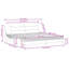 Lit avec matelas vidaXL noir et blanc 200 x 200 cm Hvar-2069259470-2069259472
