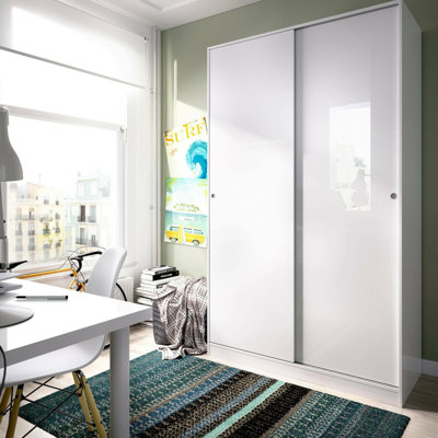 2 Door Manifactured Wood Wardrobe