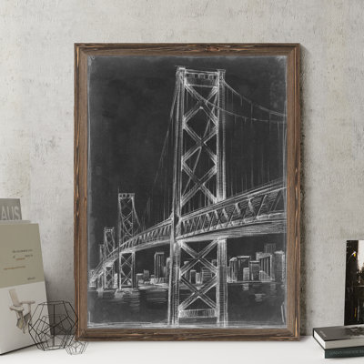 " Suspension Bridge Blueprint II " by Paul Cezanne