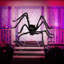 Paquet de 2 Fausse araignée velue noire d'Halloween