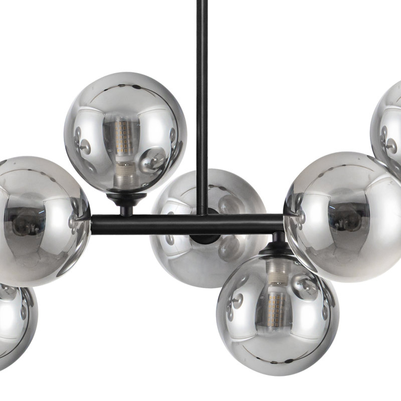 Lustre à 22 lumières pour salle à manger Lustre à bulles Lustre Spoutnik pour lumières de cuisine Lustre linéaire moderne