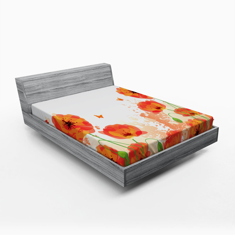 Drap-housse coquelicot, Drap-housse de taille double