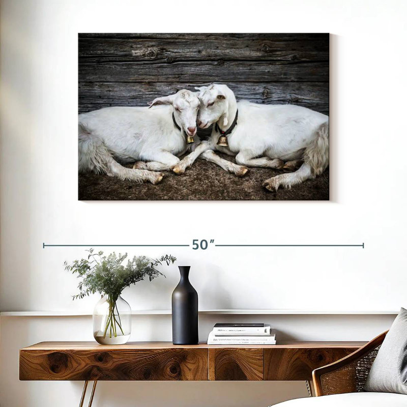 Brampt Goat Love, 26" H x 39" W