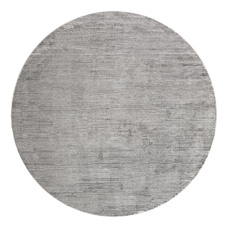 Glenn Gray Area Rug, Round 6'1"