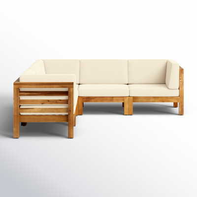 30.25'' Wide L-Shaped Patio Sectional with Cushions