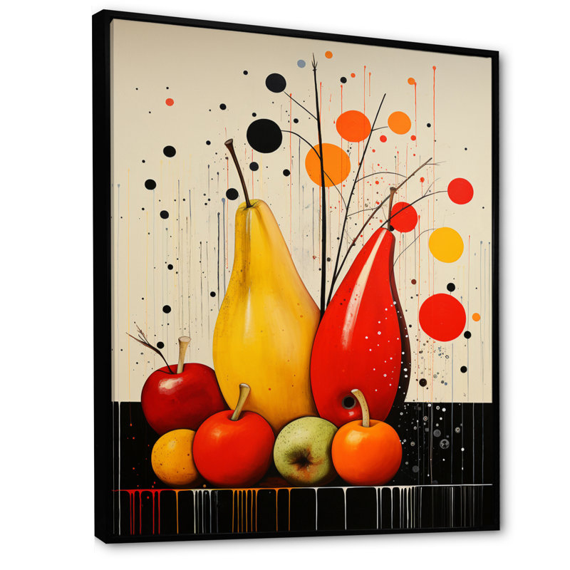 «Fruit Harvest Spectrum Différent I», reproduction sur toile, Noir, noir, noir, noir, H 20 po x l 12 po x P 1 po