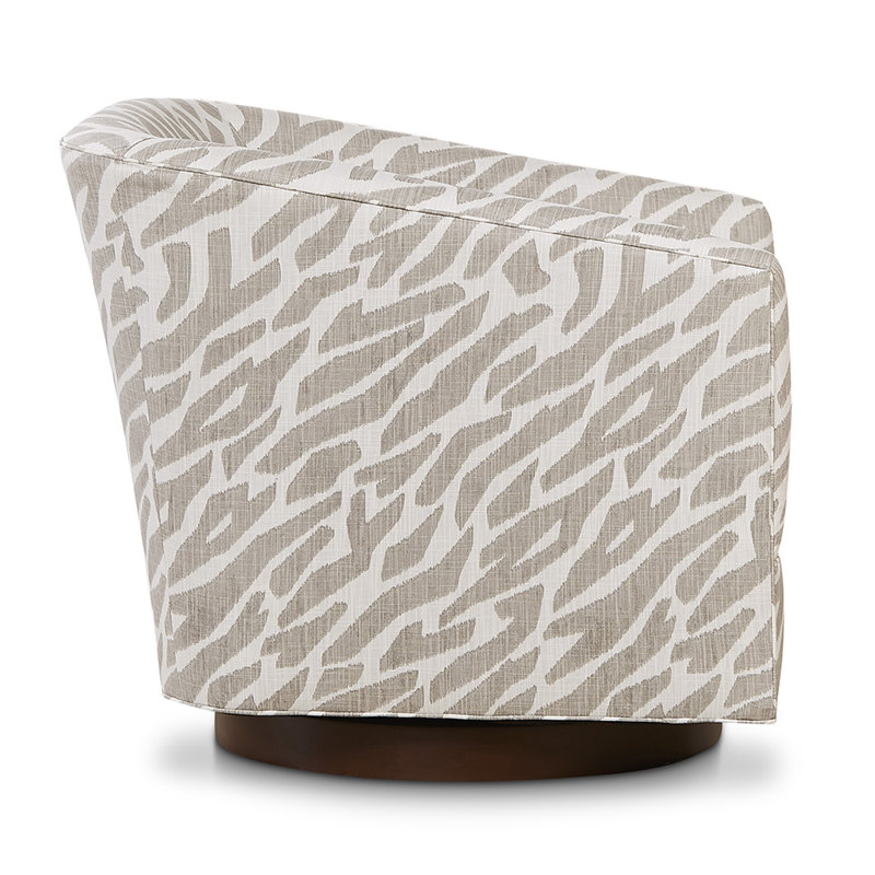 Zola Swivel Barrel Chair, Smokey