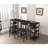 Dining Table Set with Storage Shelves