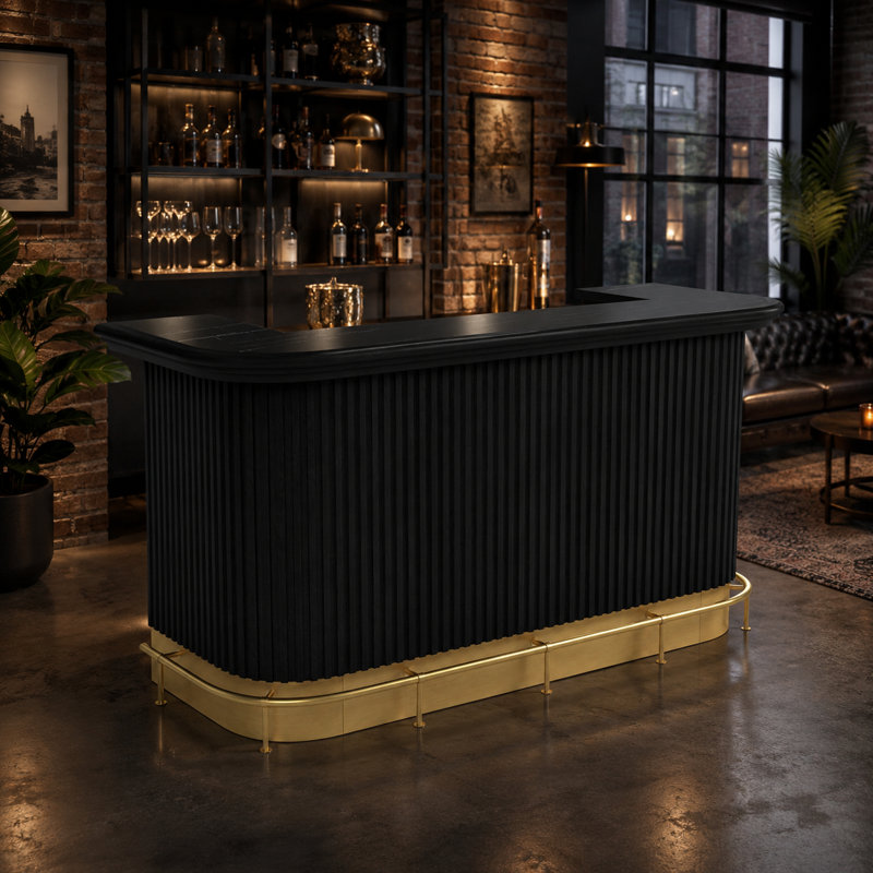  Bar à cocktail avec repose-pieds de 84 po Prohibition Series by RAM Game Room