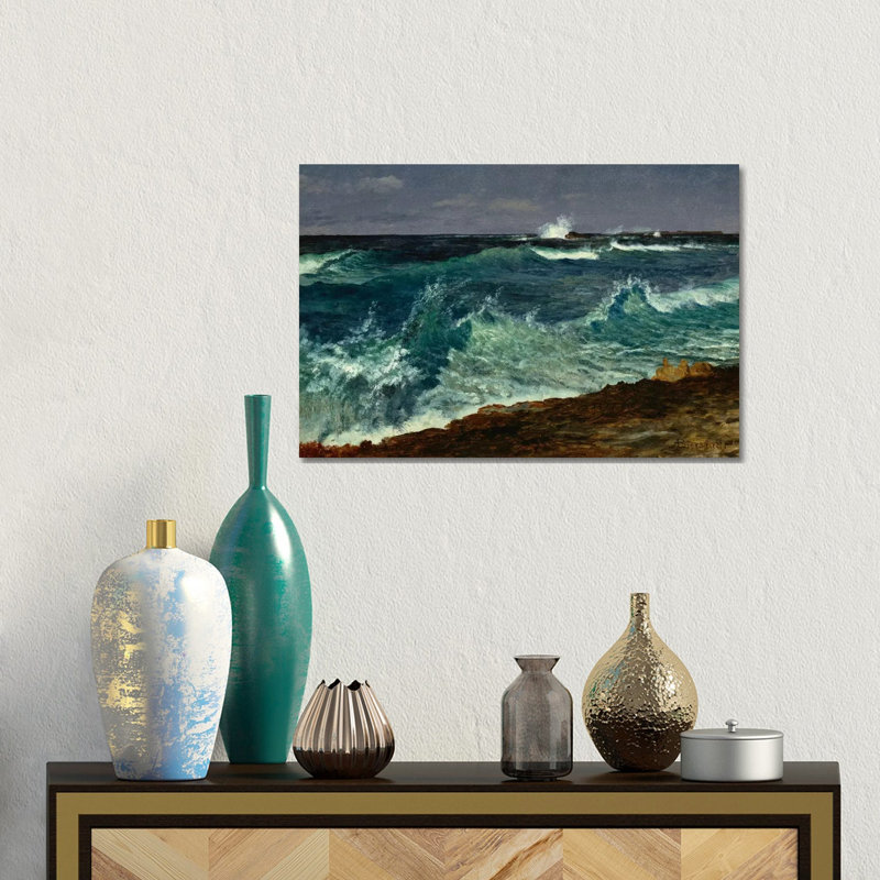 Paysage marin - Estampe numérique sur toile tendue avec châssis, H 12 po x l 18 po